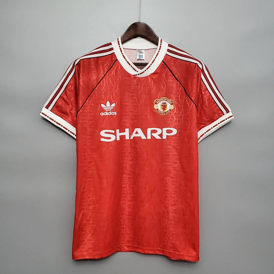 90-92 Manchester United Home Red Retro