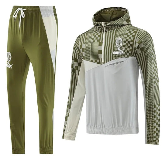 23-24 AC Milan Hooded Windbreaker Suit