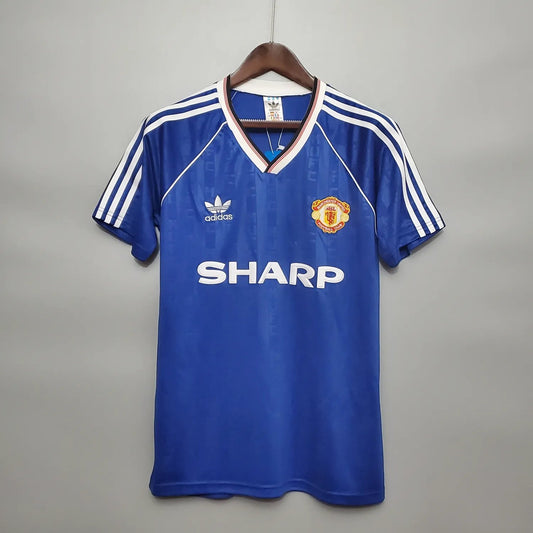 88-90 Manchester United Third Blue Retro