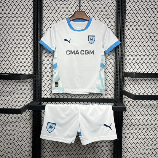 24-25 Olympique Marseille Home Kids Kit