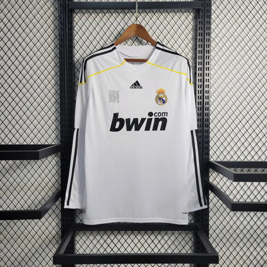 09-10 Real Madrid Home Long Sleeve Retro