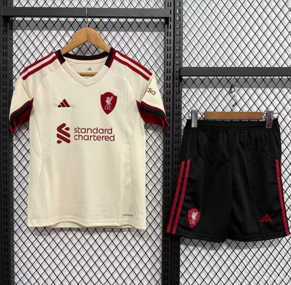 25-26 Liverpool Away Kids Kit