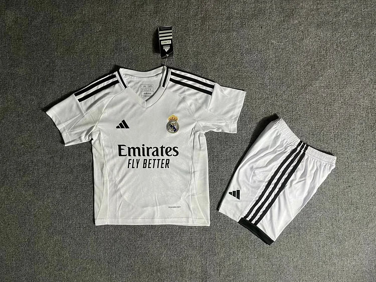 24-25 Real Madrid Home Kids Kit